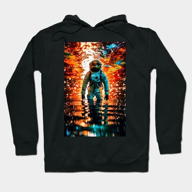 Astronaut's Voyage - Treading Stellar Seas Hoodie by Lematworks